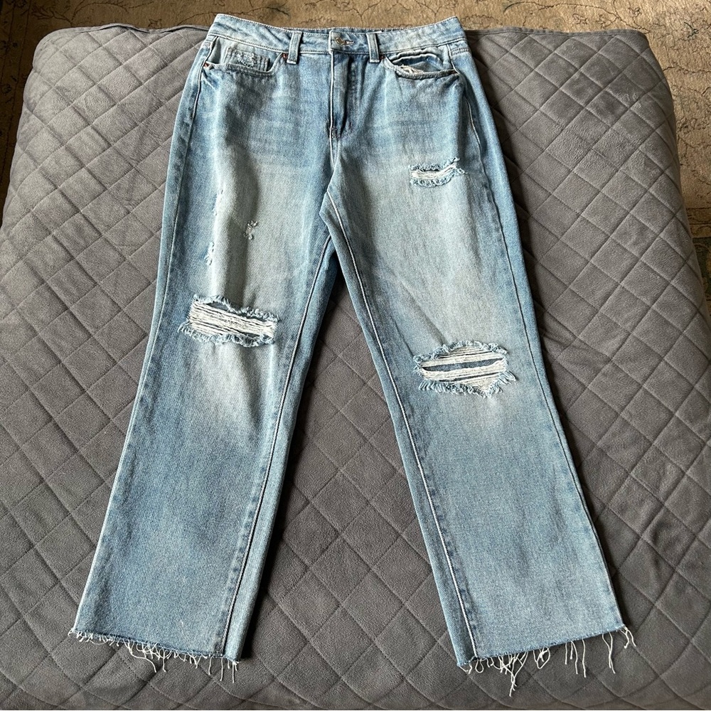 Women’s High Rise Straight Leg Crop Jeans Size 8 - New